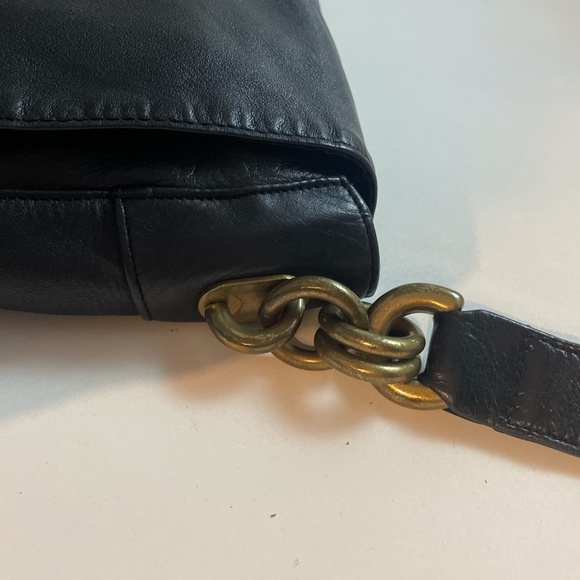 DKNY black Calf Leather Sachel - Picture 2 of 2